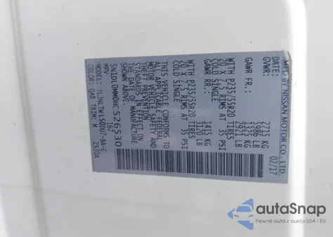 2017 Infiniti Qx60 from USA, damaged, VIN 5N1DL0MM0HC526530